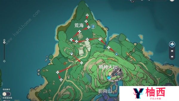 原神4.3绯樱绣球采集路线位置大全 最新绯樱绣球收集图一览图片1
