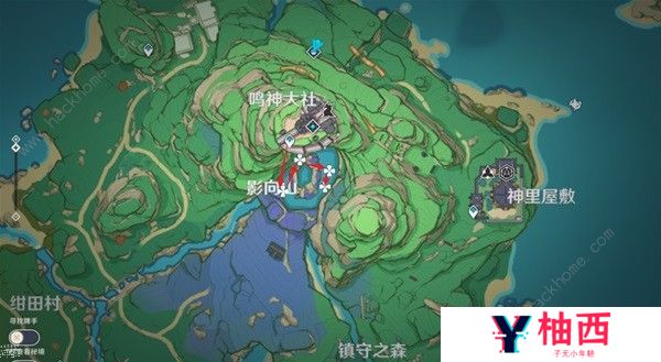 原神4.3绯樱绣球采集路线位置大全 最新绯樱绣球收集图一览图片5
